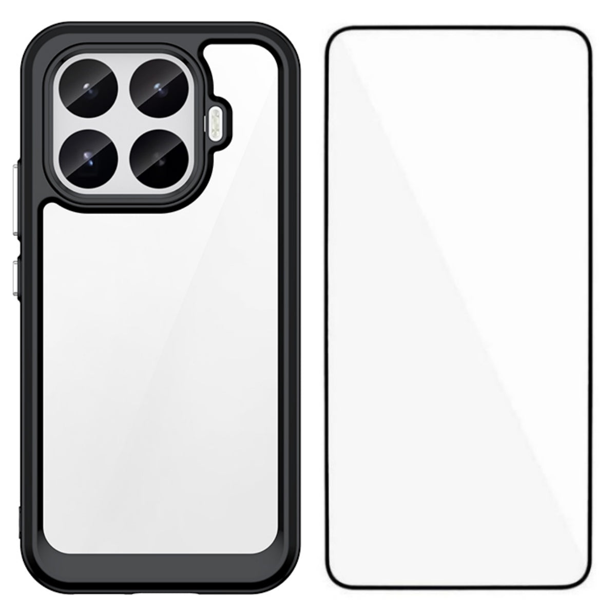 Xiaomi 17T – Handyhülle aus Acryl, gehärtetem Glas und TPU, mit Displayschutz
