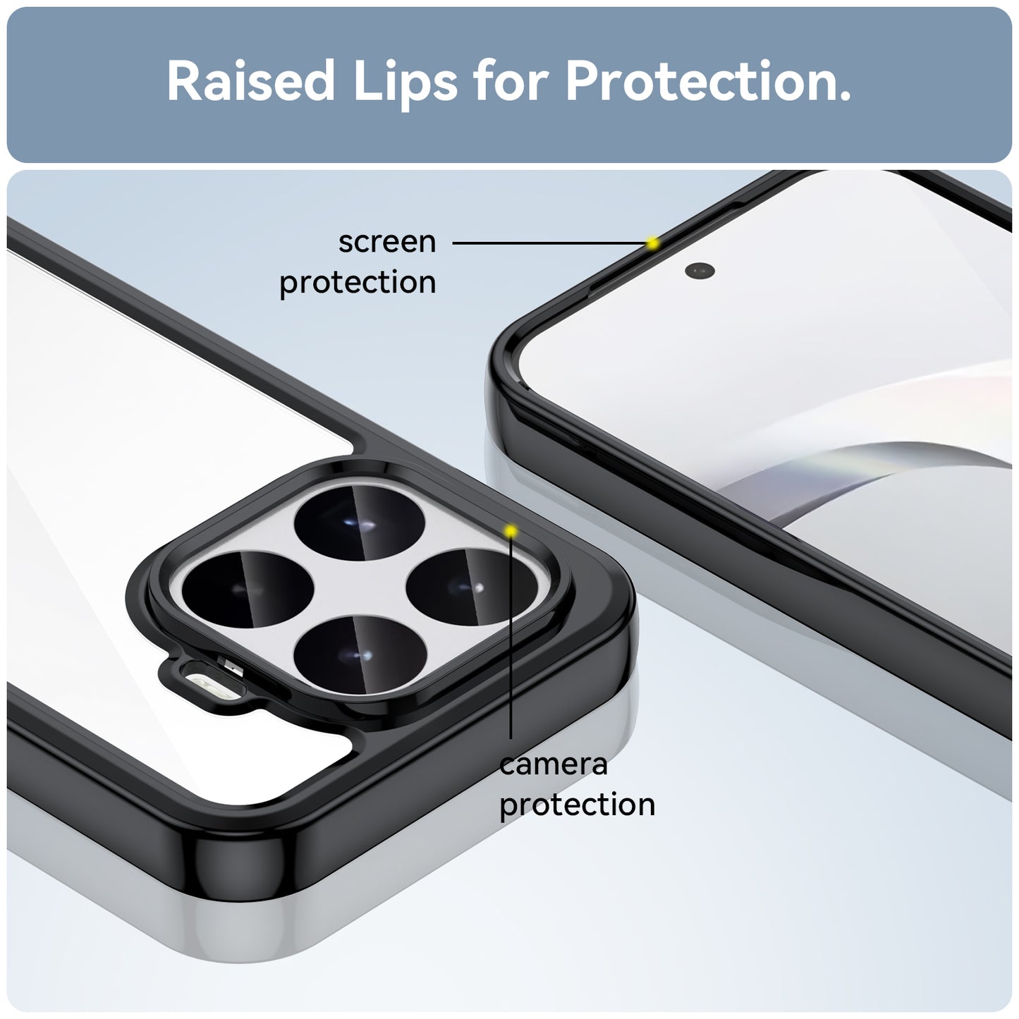 Xiaomi 17T – Handyhülle aus Acryl, gehärtetem Glas und TPU, mit Displayschutz