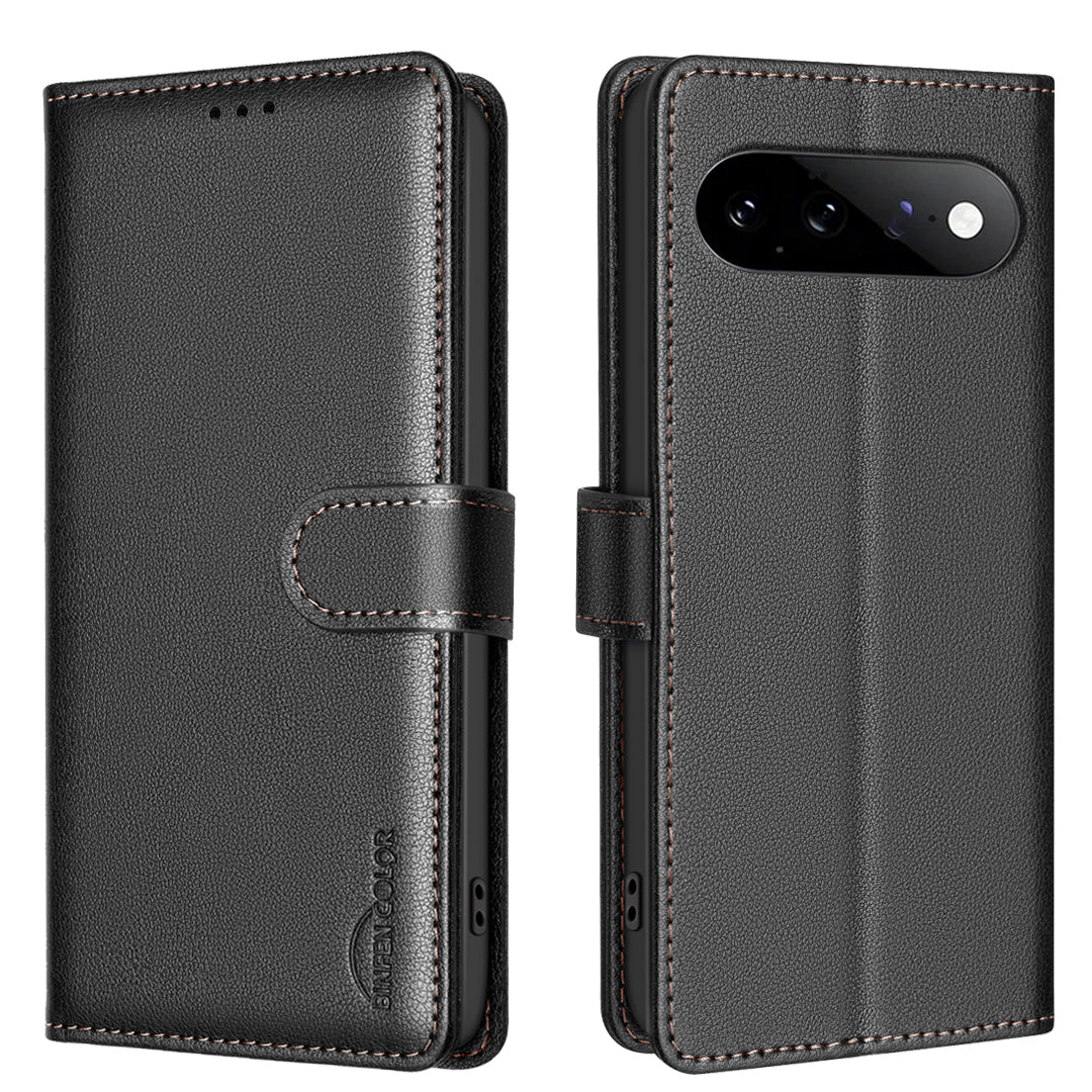 BINFEN COLOR for Google Pixel 11 Pro XL BF32 Leather Case Wallet RFID Blocking Phone Cover