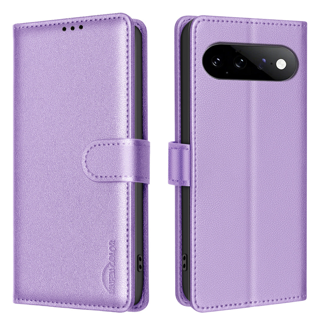 BINFEN COLOR for Google Pixel 11 Pro XL BF32 Leather Case Wallet RFID Blocking Phone Cover