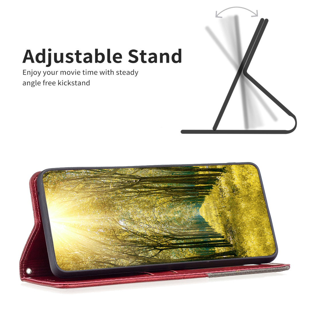 For Google Pixel 11 Pro XL Case Card Slots Geometry Imprint Leather Phone Cover