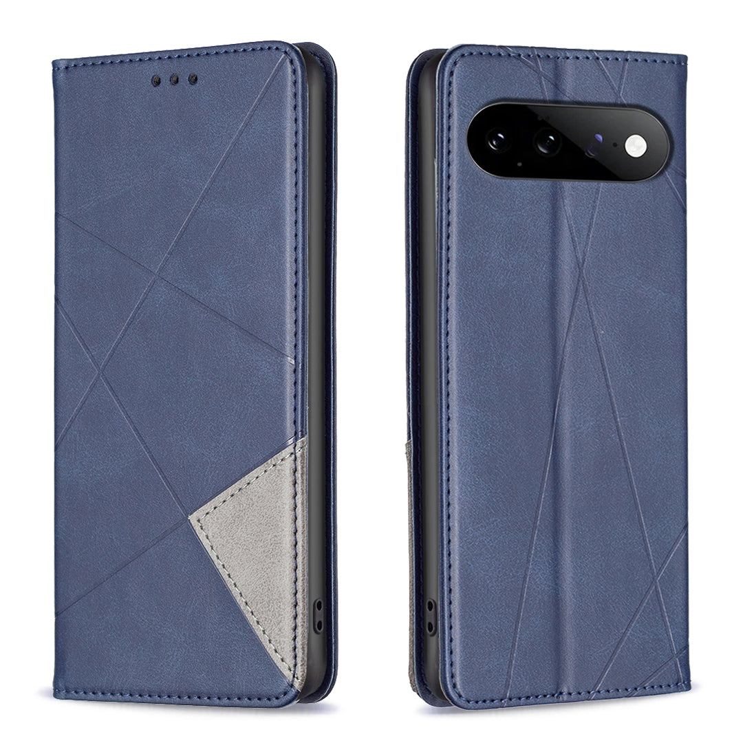 For Google Pixel 11 Pro XL Case Card Slots Geometry Imprint Leather Phone Cover