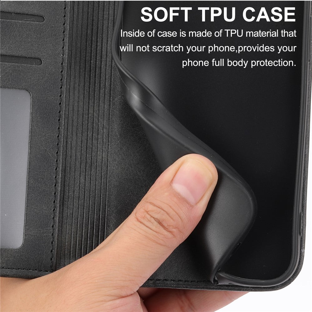 For Google Pixel 11 Pro XL Case Calf Texture PU Leather Wallet Phone Cover with Wrist Strap