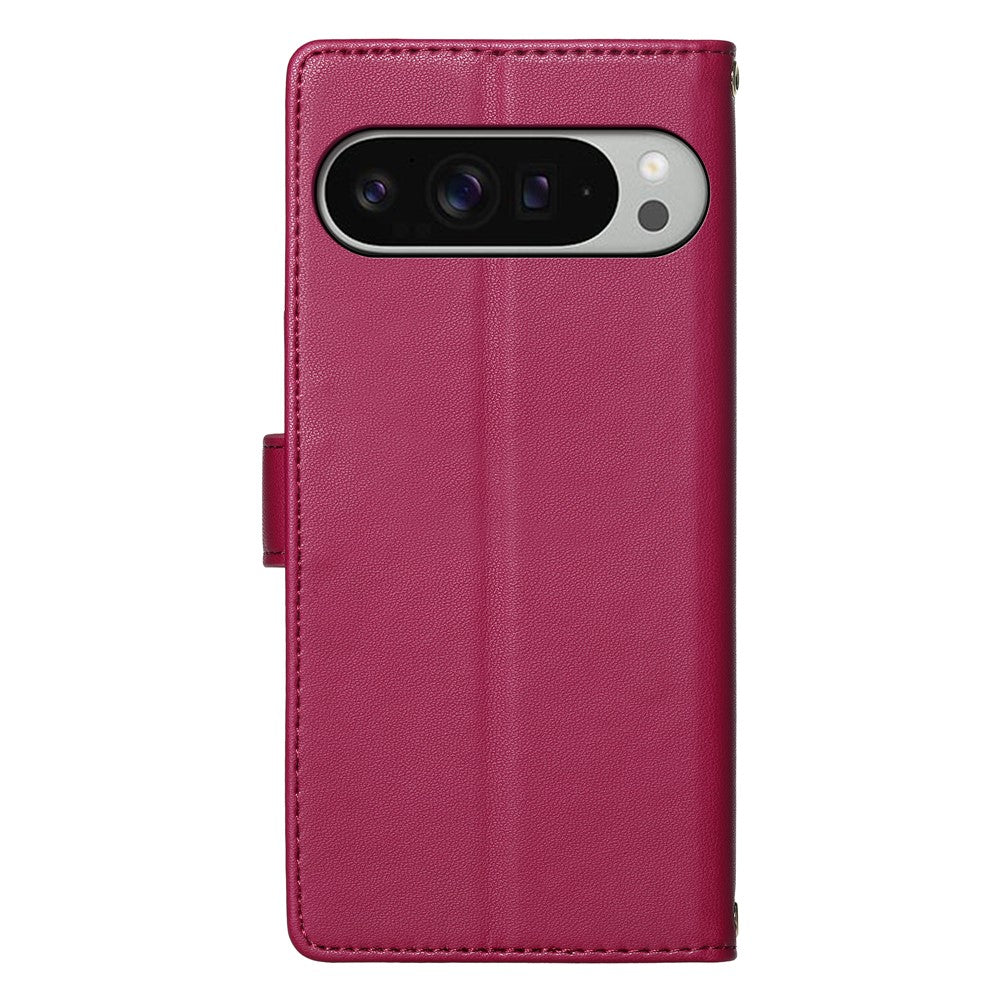 For Google Pixel 11 Pro XL Case Adorable Cat Pattern PU Leather Wallet Phone Cover with Wrist Strap
