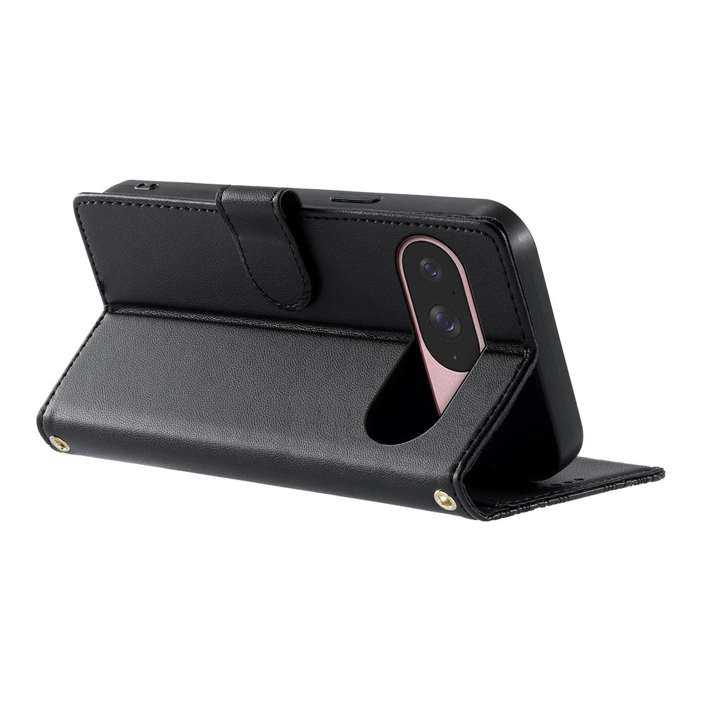 For Google Pixel 11 / Pixel 11 Pro Case Embossed Totem Leather Flip Wallet Phone Cover with Wrist Strap