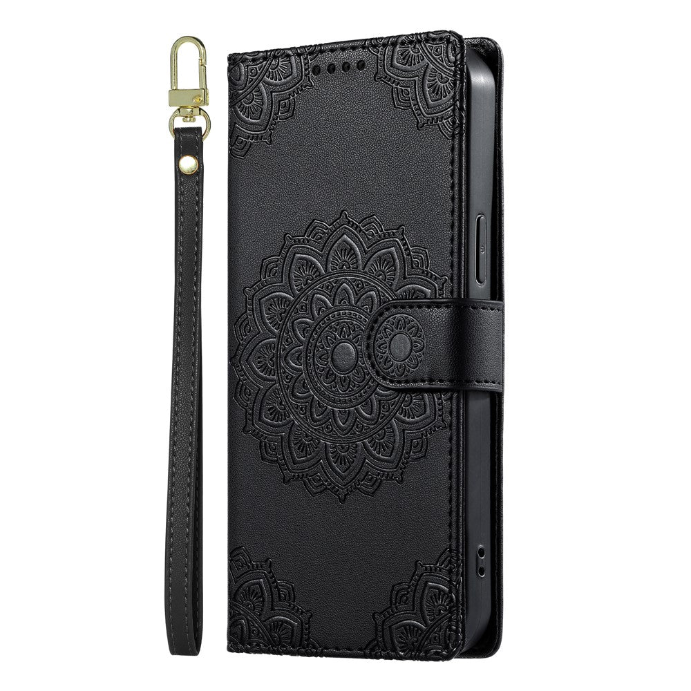 For Google Pixel 11 / Pixel 11 Pro Case Embossed Totem Leather Flip Wallet Phone Cover with Wrist Strap