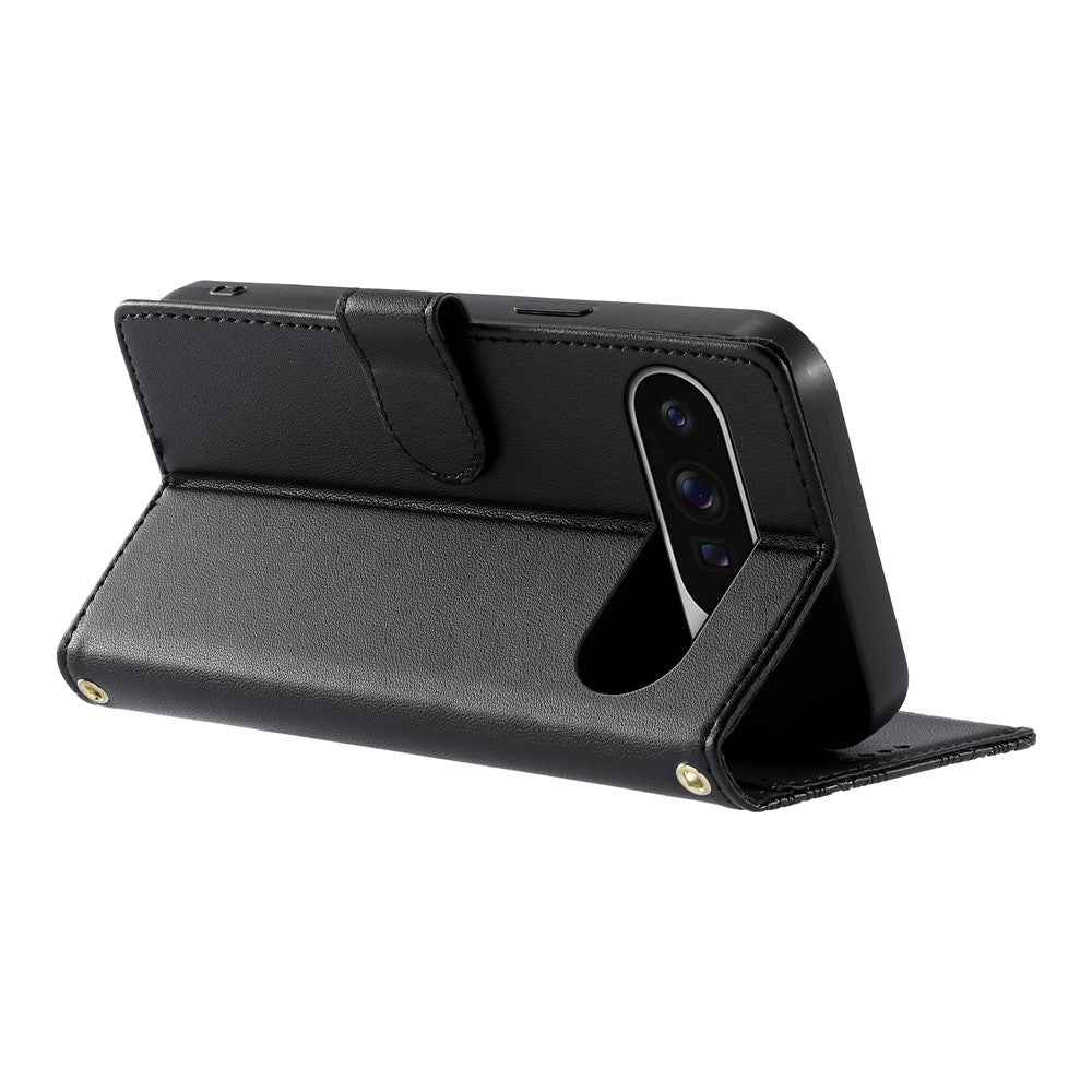 For Google Pixel 11 Pro XL Case Embossed Totem Leather Flip Wallet Phone Cover with Wrist Strap