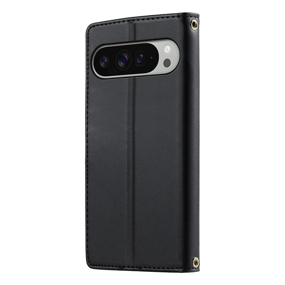 For Google Pixel 11 Pro XL Case Embossed Totem Leather Flip Wallet Phone Cover with Wrist Strap