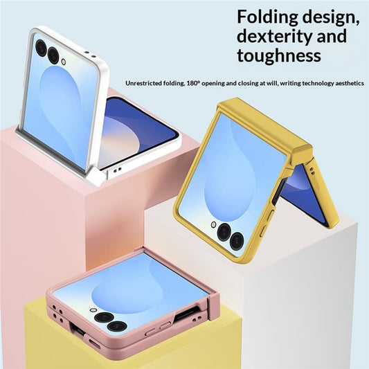 Galaxy Z Flip8 – Handyhülle aus Kunststoff, mit Scharnierschutz, mit Soft-Touch-Oberfläche