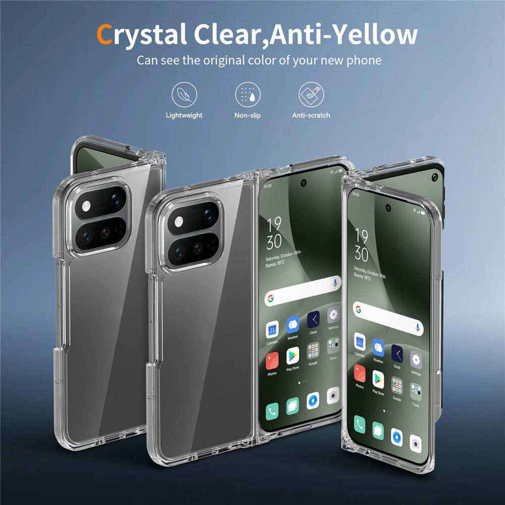 For Google Pixel 11 Pro Fold Clear Phone Case TPU+Acrylic Shockproof Phone Back Cover
