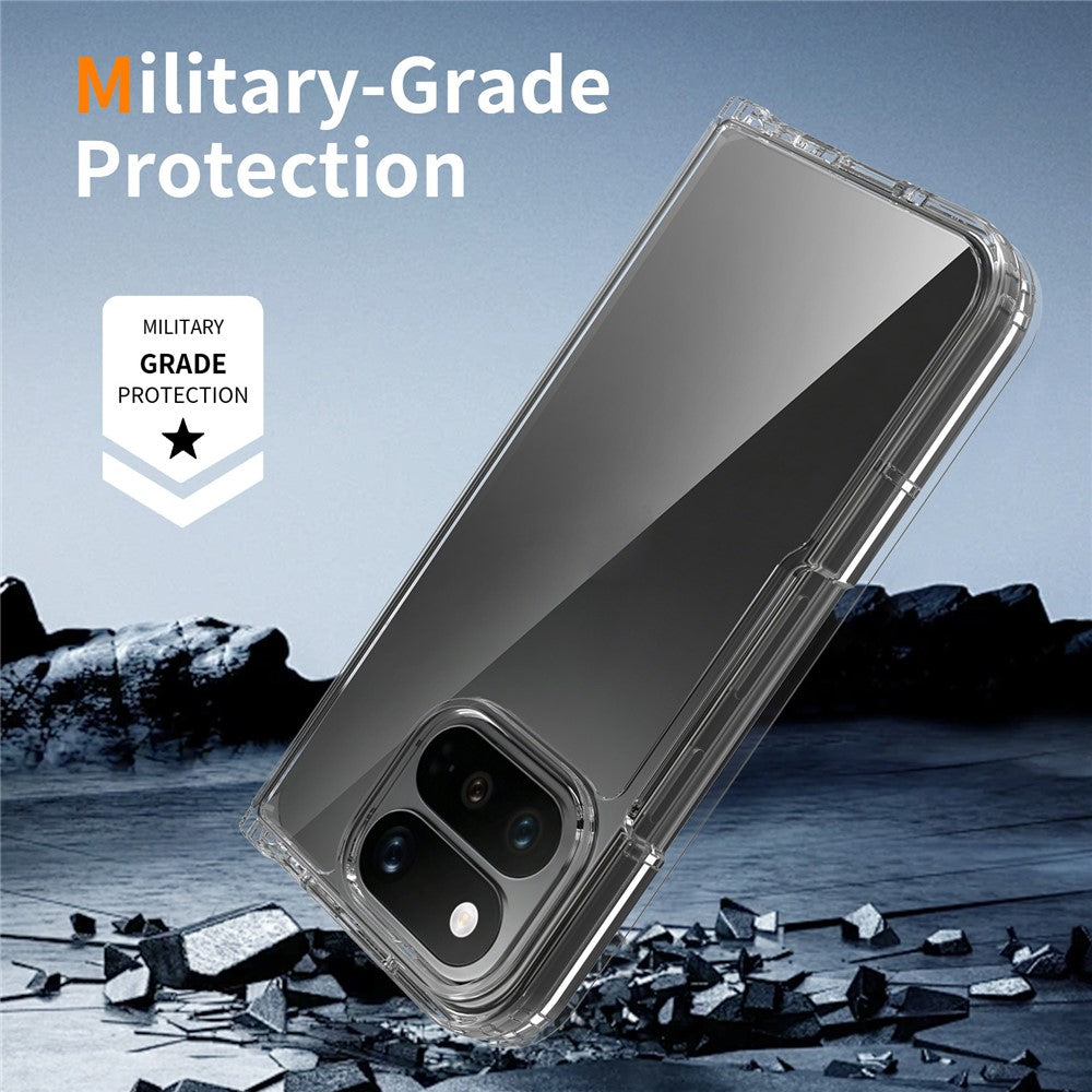 For Google Pixel 11 Pro Fold Clear Phone Case TPU+Acrylic Shockproof Phone Back Cover