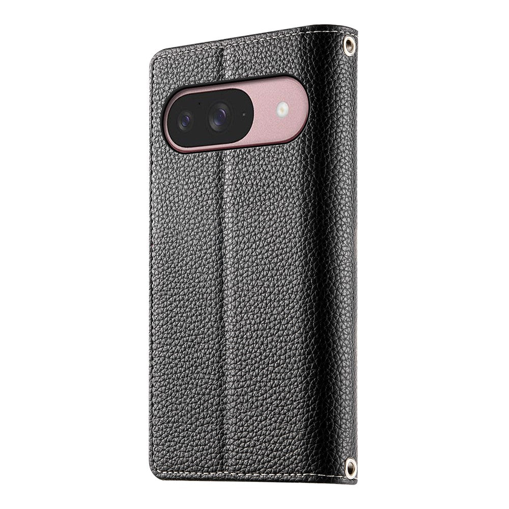 For Google Pixel 11 / Pixel 11 Pro Leather Case Zipper Wallet Color Splicing Flip Phone Cover with Straps