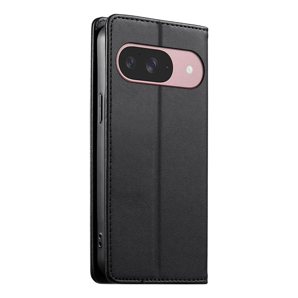For Google Pixel 11 / Pixel 11 Pro Wallet Stand Case Line Splicing TPU PU Leather Phone Cover