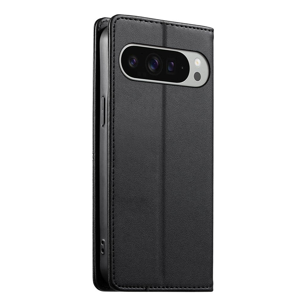 For Google Pixel 11 Pro XL Wallet Stand Case Line Splicing TPU PU Leather Phone Cover