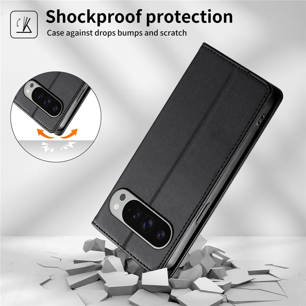 For Google Pixel 11 Pro XL Wallet Stand Case Line Splicing TPU PU Leather Phone Cover