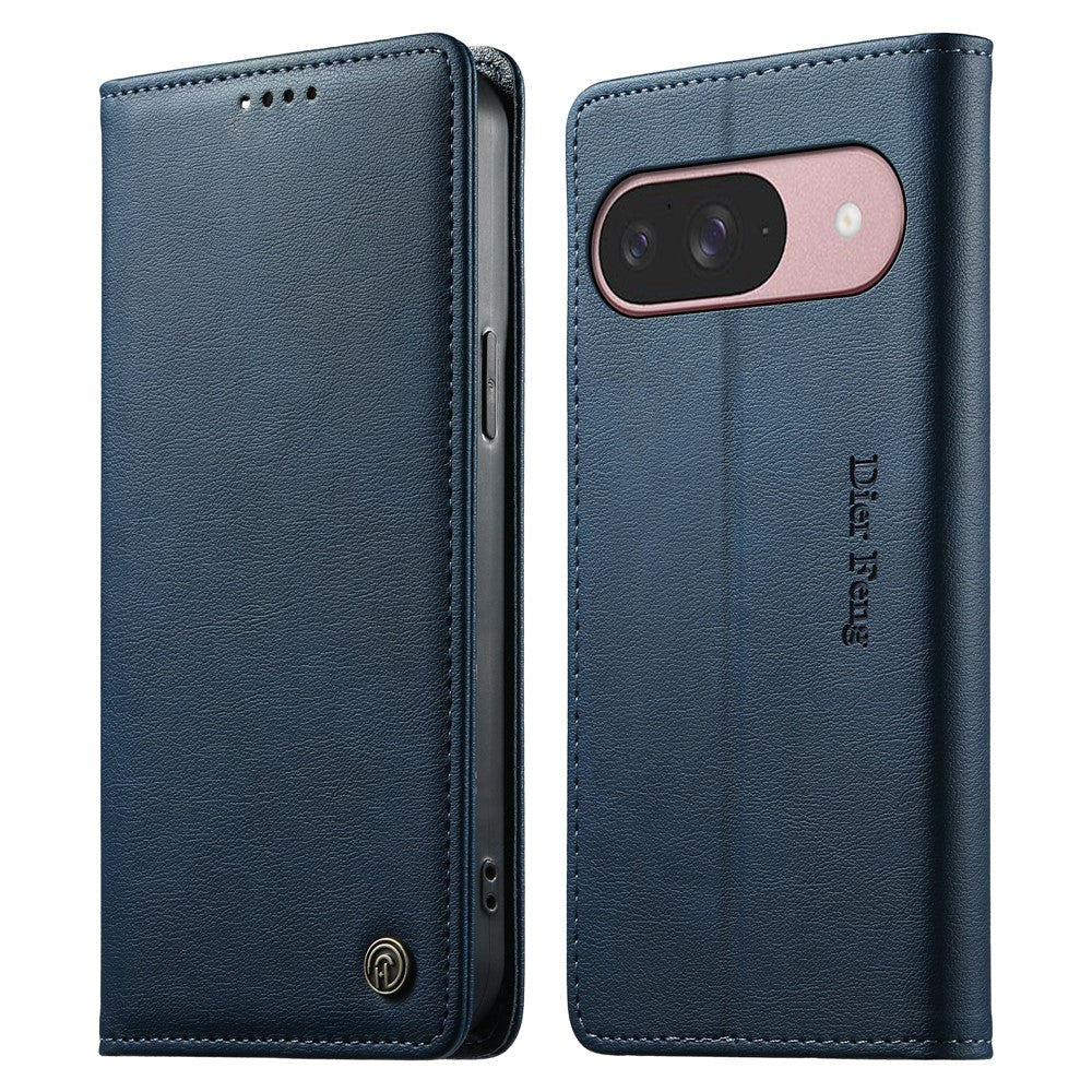 DIERFENG DF-019 for Google Pixel 11  /  11 Pro Leather Wallet Case Magnetic Flip Cover with Card Slots RFID Blocking