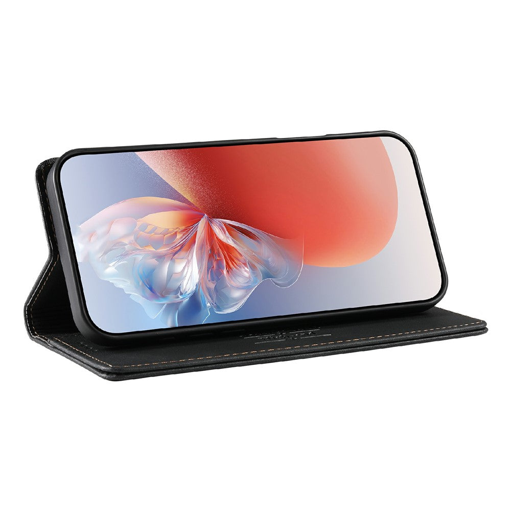 DIERFENG DF-019 for Samsung Galaxy S26 FE Leather Wallet Case Magnetic Flip Cover with Card Slots RFID Blocking