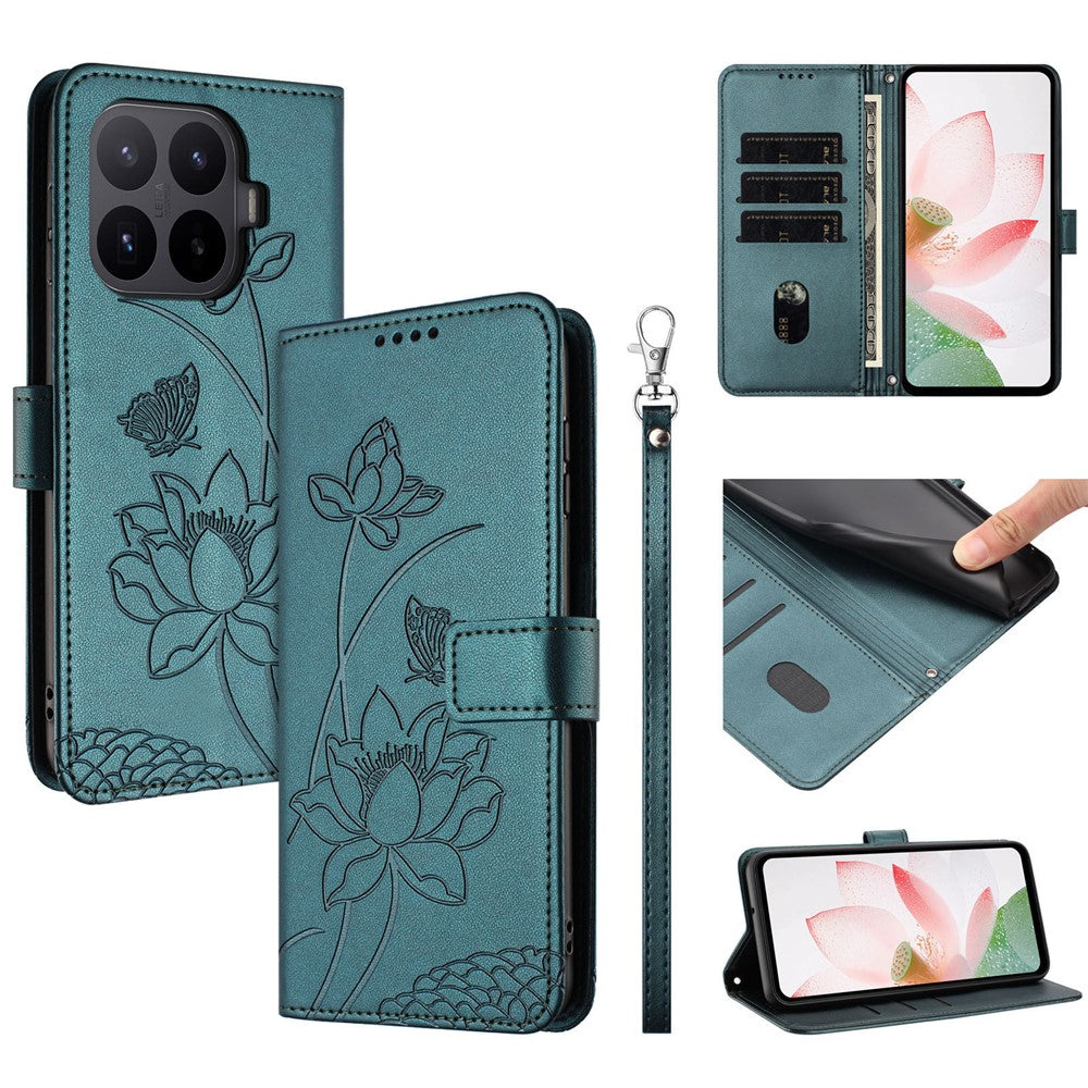Xiaomi 17T Pro – Wallet-Handyhülle aus PU-Leder und TPU, mit Ständer, mit Handschlaufe, mit Motivdruck