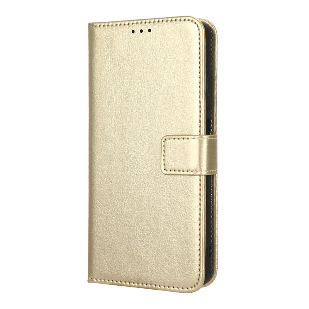 Protective Phone Cover For Xiaomi Redmi Note 12 Pro+ 5G Crazy Horse Texture Magnetic Clasp PU Leather Case Wallet Stand with Strap