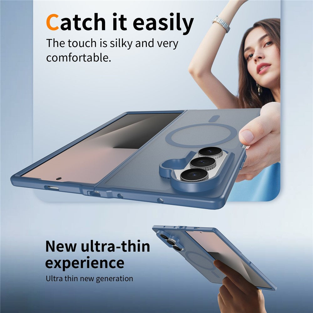 For Samsung Galaxy Z Fold8 Ultra Magnetic Case TPU Frame Acrylic Back Phone Cover Skin Touch