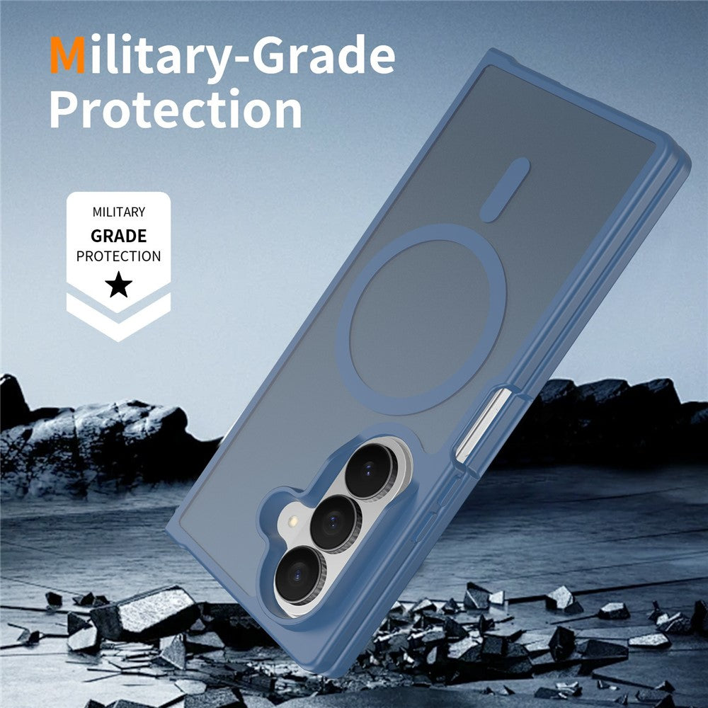 For Samsung Galaxy Z Fold8 Ultra Magnetic Case TPU Frame Acrylic Back Phone Cover Skin Touch