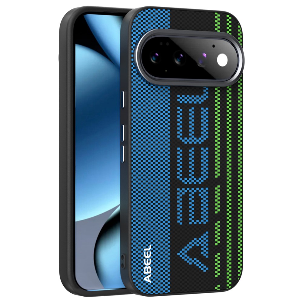 ABEEL For Google Pixel 11 / Pixel 11 Pro Magnetic Case Micro-Embossing 6D Printed PC TPU Aluminum Alloy Leather Phone Cover