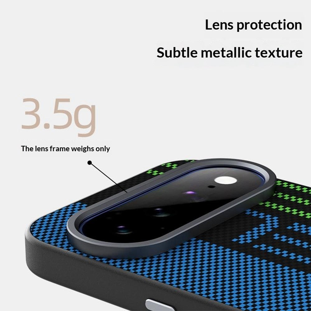 ABEEL For Google Pixel 11 / Pixel 11 Pro Magnetic Case Micro-Embossing 6D Printed PC TPU Aluminum Alloy Leather Phone Cover