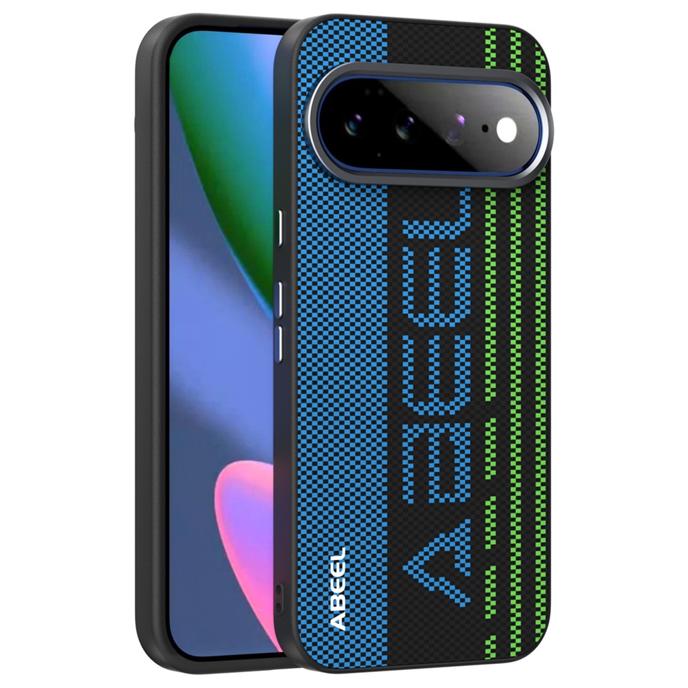 ABEEL For Google Pixel 11 Pro XL Magnetic Case Micro-Embossing 6D Printed PC TPU Aluminum Alloy Leather Phone Cover