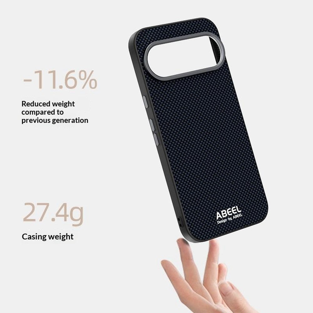 ABEEL for Google Pixel 11 Pro XL Magnetic Case Printed PC TPU Aluminum Alloy Leather Phone Cover