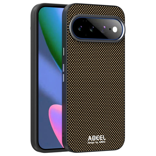 Google Pixel 11 Pro XL Handyhülle – ABEEL Magnetische , bedrucktes PC-TPU-Aluminiumlegierungs-Leder-Handycover