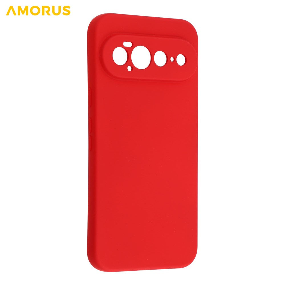 AMORUS for Google Pixel 11 Pro XL Case Precise Cutouts TPU Fiber Lining Shockproof Phone Cover