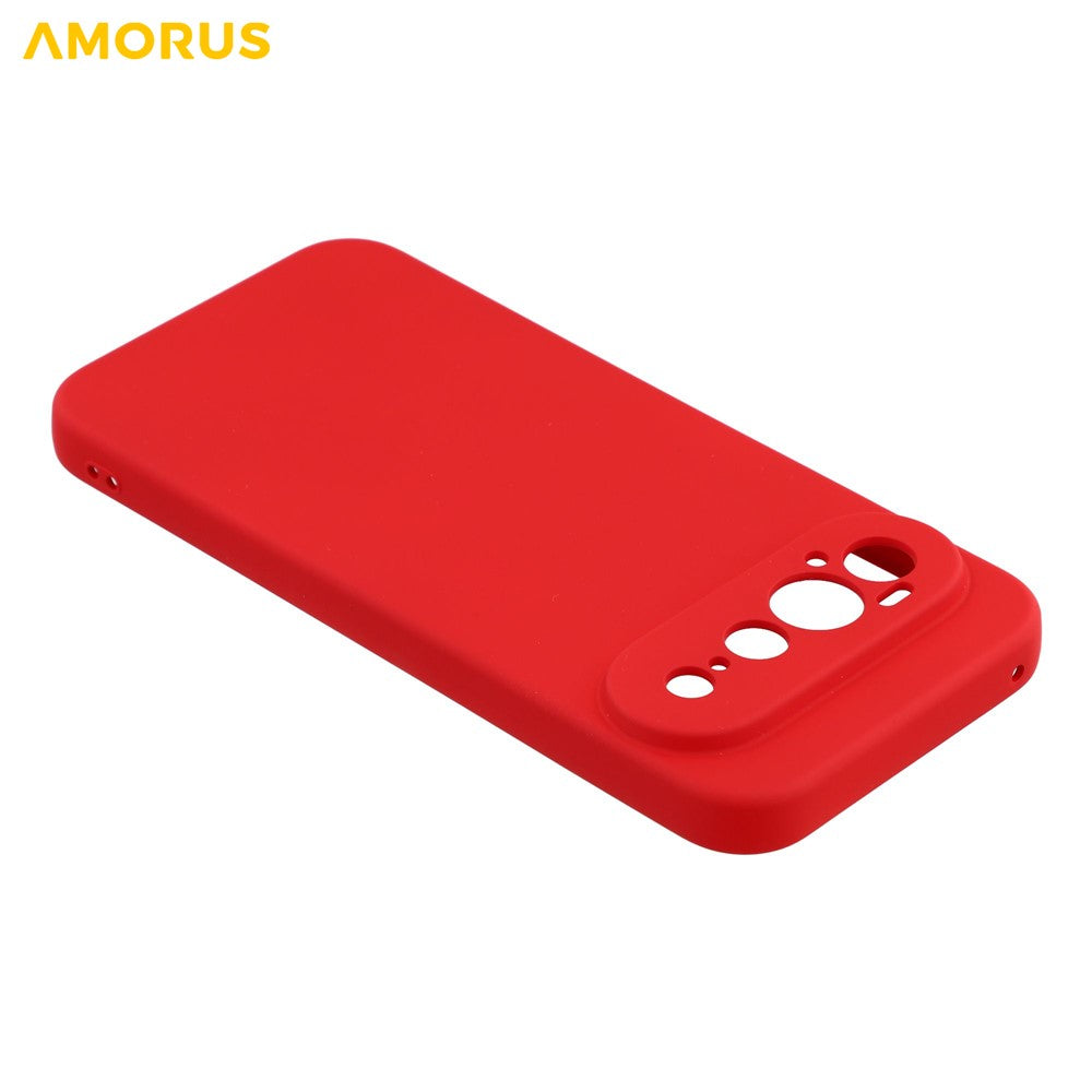 AMORUS for Google Pixel 11 Pro XL Case Precise Cutouts TPU Fiber Lining Shockproof Phone Cover