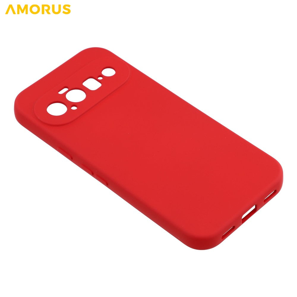 AMORUS for Google Pixel 11 Case Precise Cutouts TPU Fiber Lining Shockproof Phone Cover