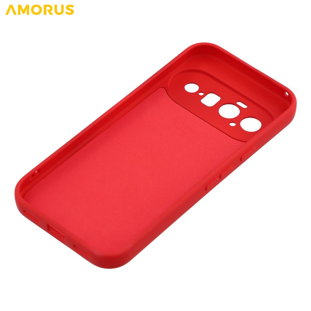 AMORUS for Google Pixel 11 Case Precise Cutouts TPU Fiber Lining Shockproof Phone Cover
