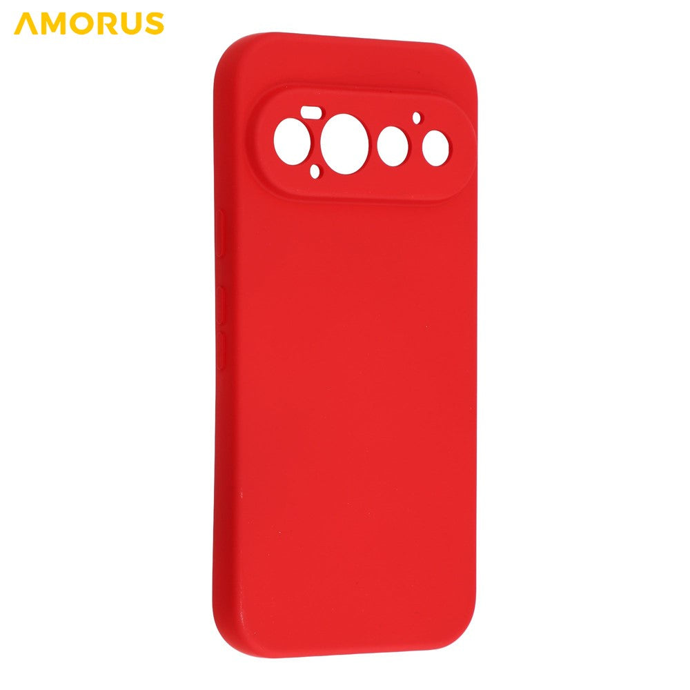 AMORUS for Google Pixel 11 Pro Case Precise Cutouts TPU Fiber Lining Shockproof Phone Cover