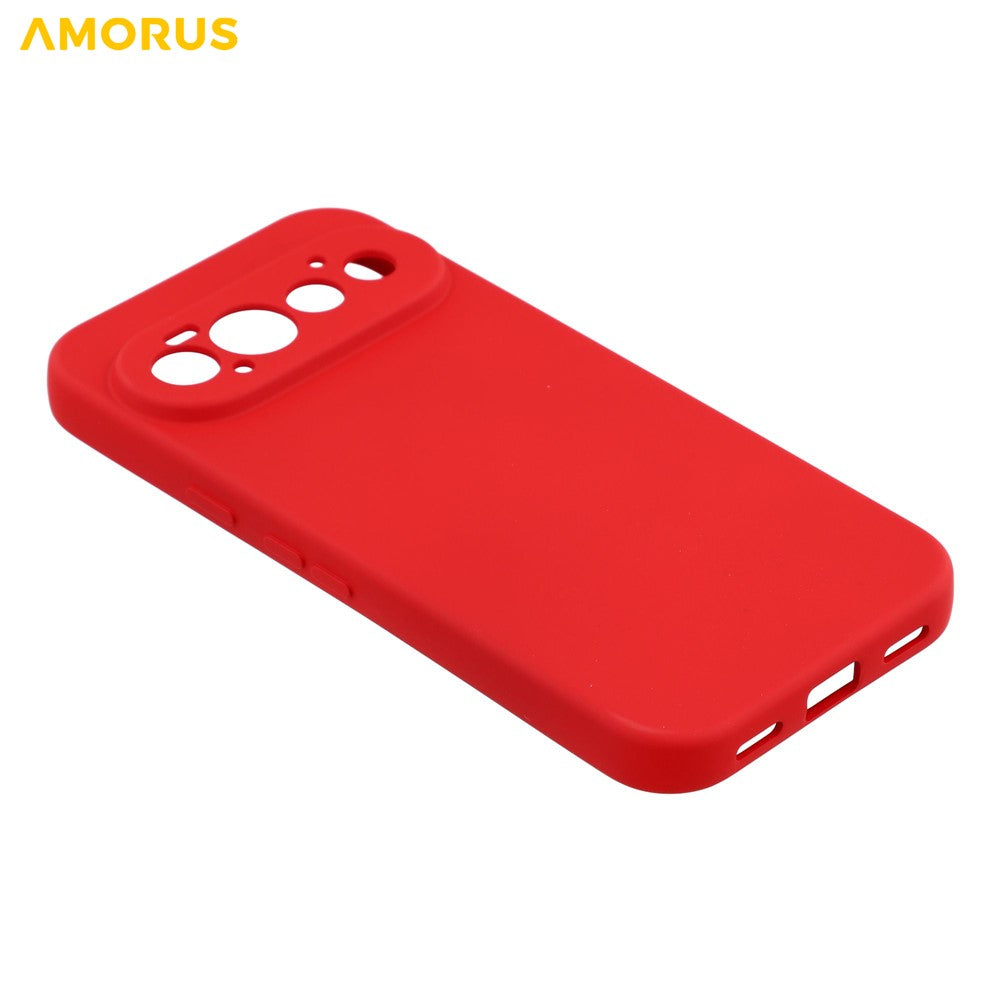 AMORUS for Google Pixel 11 Pro Case Precise Cutouts TPU Fiber Lining Shockproof Phone Cover
