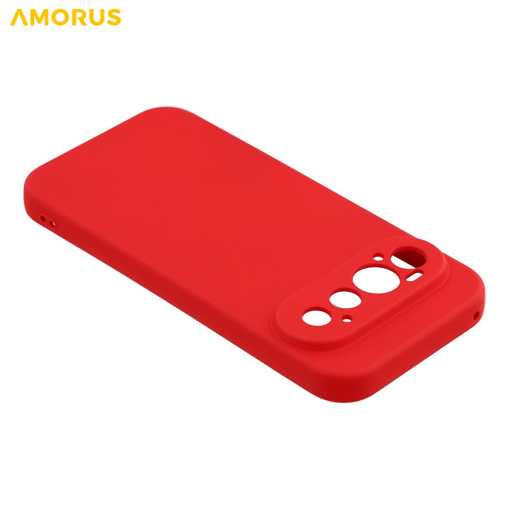 AMORUS for Google Pixel 11 Pro Case Precise Cutouts TPU Fiber Lining Shockproof Phone Cover