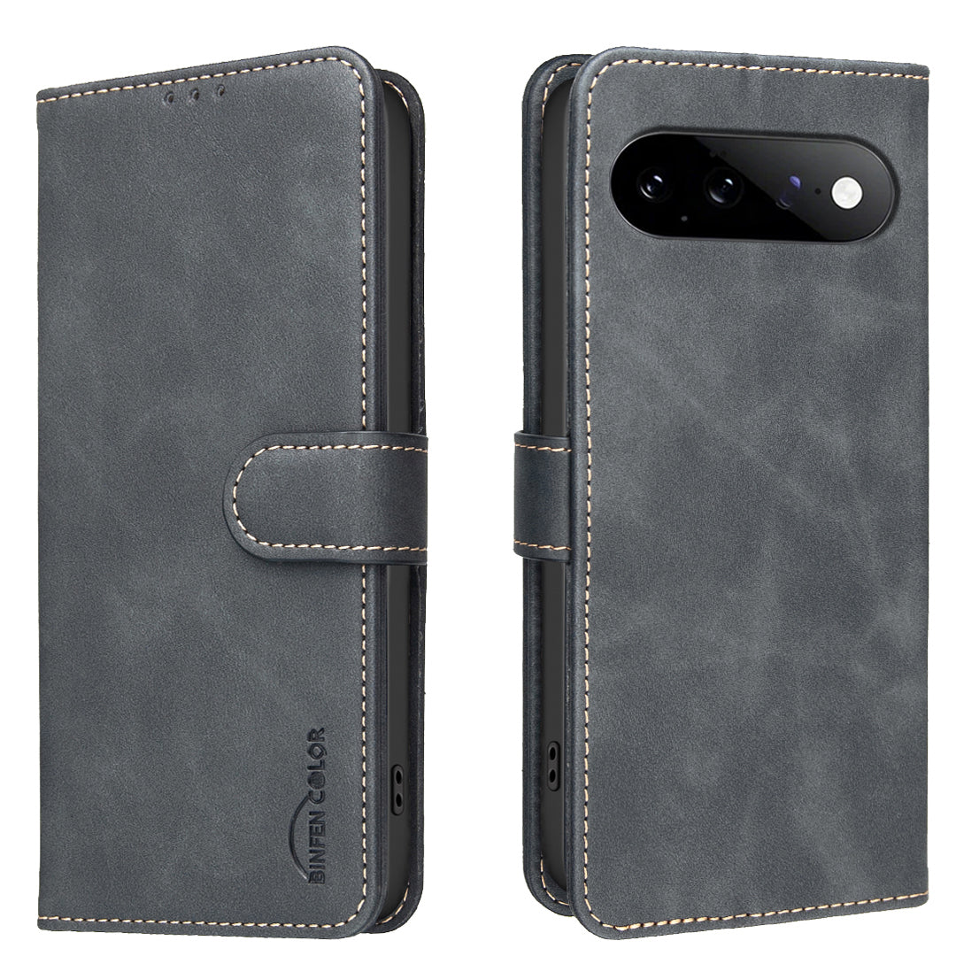 BINFEN COLOR for Google Pixel 11 Pro XL BF37 Case RFID Blocking Wallet Stand Leather Phone Cover