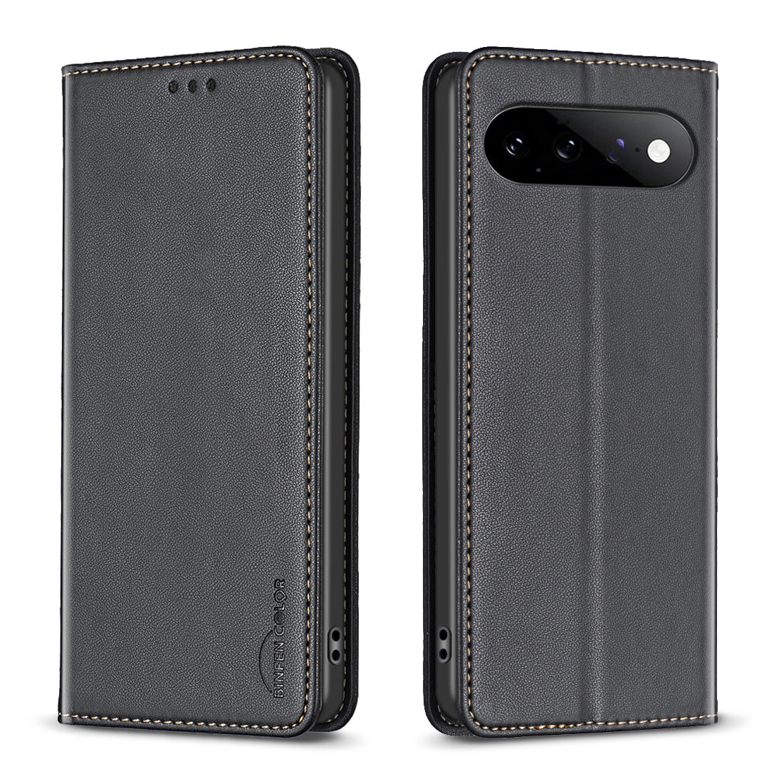BINFEN COLOR for Google Pixel 11 Pro XL Leather Case  BF18 Phone Stand Cover with Card Slots