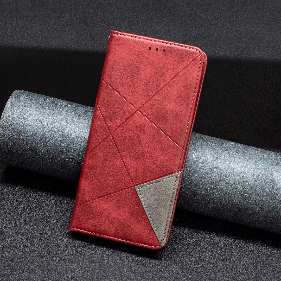 For Google Pixel 11 / Google Pixel 11 Pro Case Card Slots Geometry Imprint Leather Phone Cover