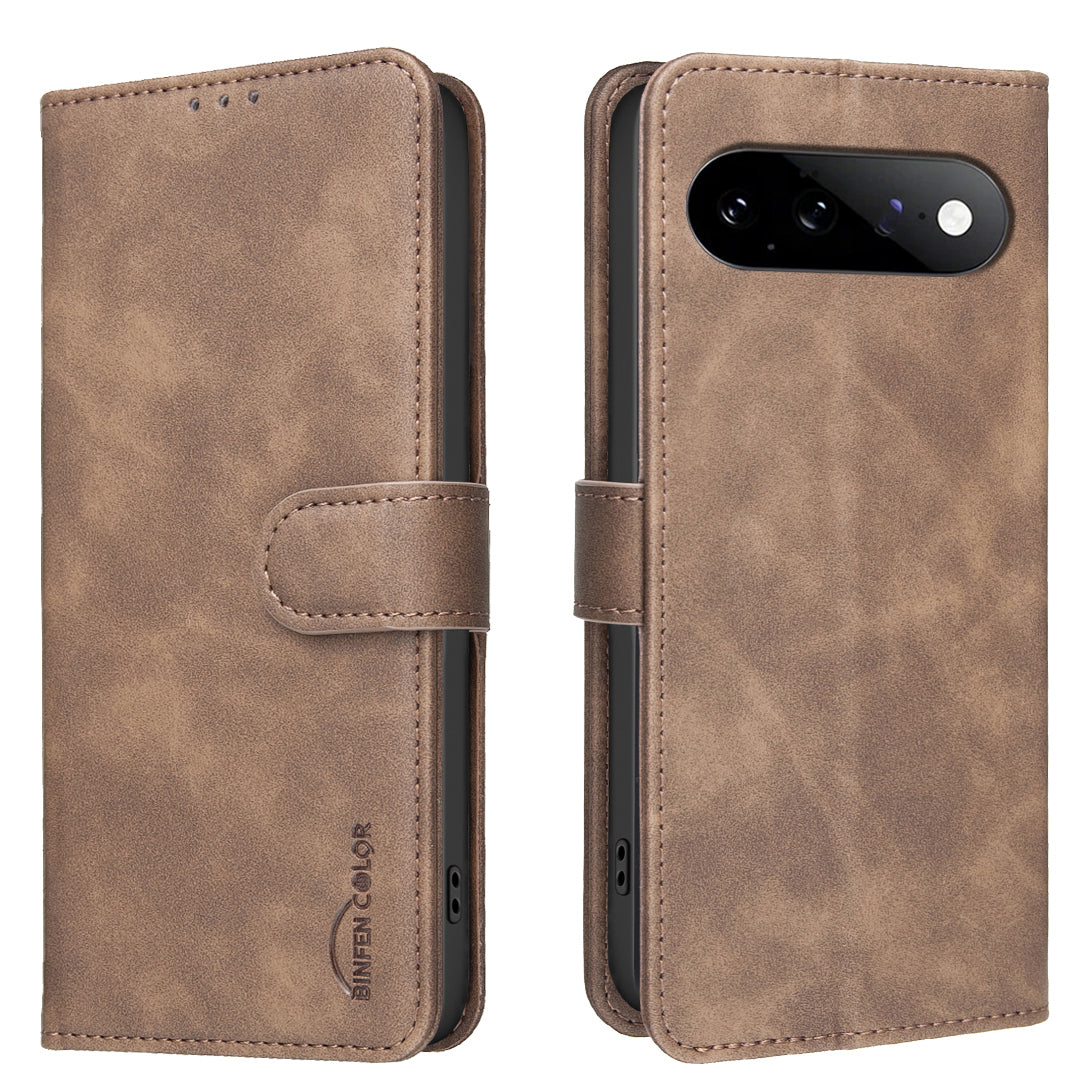 BINFEN COLOR for Google Pixel 11 Pro / Google Pixel 11 BF37 Case RFID Blocking Wallet Stand Leather Phone Cover