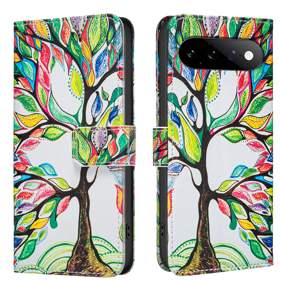 For Google Pixel 11 / Google Pixel 11 Pro Case Wallet Stand Pattern Printing Phone Leather Cover