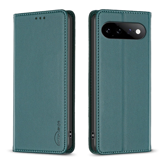 Google Pixel 11 / Google Pixel 11 Pro Handyhülle – BINFEN COLOR Lederhülle BF18 mit Standfunktion und Kartenfächern