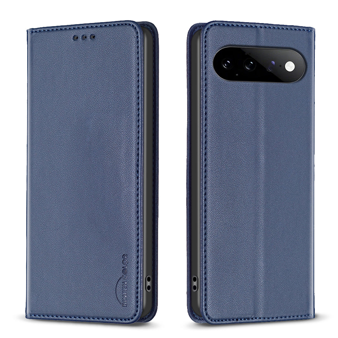 BINFEN COLOR for Google Pixel 11 / Google Pixel 11 Pro Leather Case  BF18 Phone Stand Cover with Card Slots