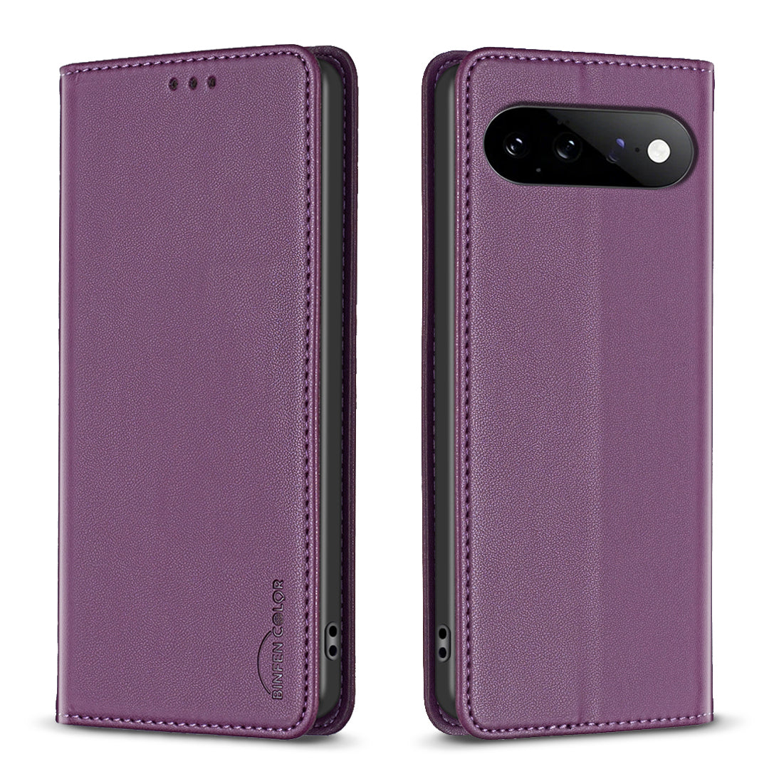 BINFEN COLOR for Google Pixel 11 / Google Pixel 11 Pro Leather Case  BF18 Phone Stand Cover with Card Slots
