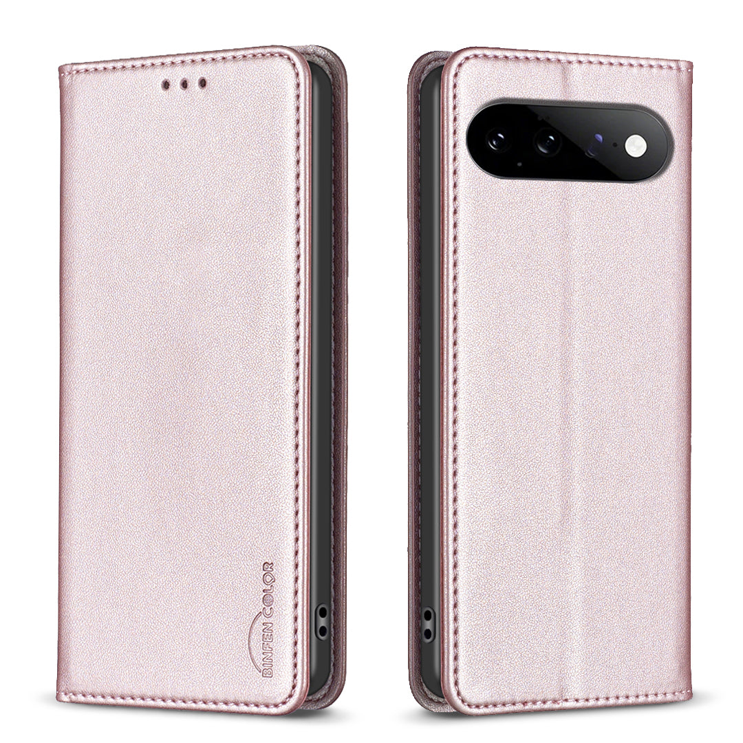 BINFEN COLOR for Google Pixel 11 / Google Pixel 11 Pro Leather Case  BF18 Phone Stand Cover with Card Slots
