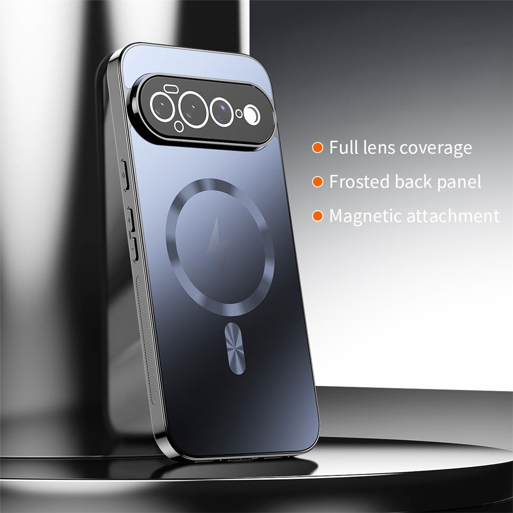 For Google Pixel 11 Pro Magnetic Case Full Lens Coverage Electroplated TPU Shockproof Phone Cover