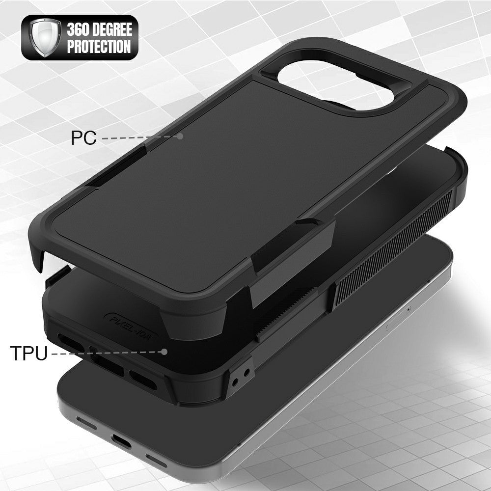 For Google Pixel 10a Case 2 in 1 PC + TPU Shockproof Phone Cover