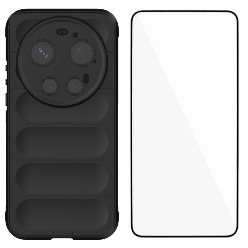 Xiaomi 17 Ultra 5G – Handyhülle aus gehärtetem Glas und TPU, mit Displayschutz