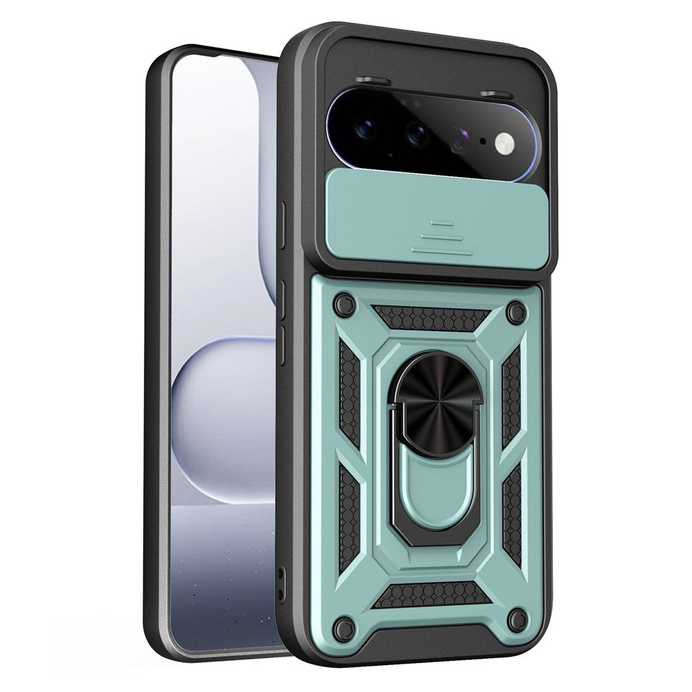 For Google Pixel 11  /  11 Pro Case with Slide Camera Lid PC + TPU Kickstand Phone Cover